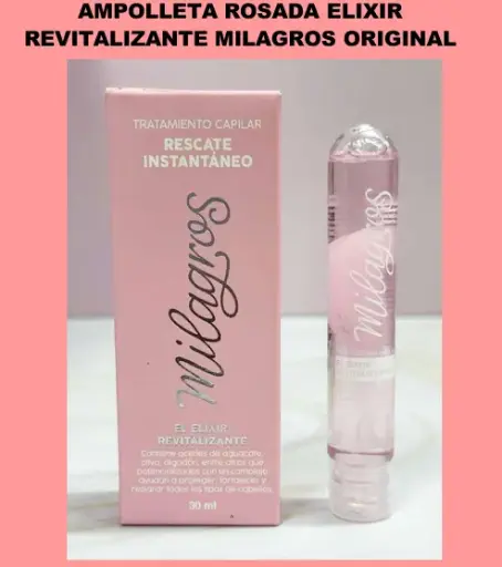 Ampolleta Tratamiento Capilar Rescate Instantáneo Milagros